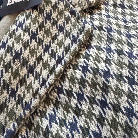 Lands End 3X 24W 26W Fleece lined Sweater Blazer Houndstooth NWT Academia Preppy - Picture 15 of 15